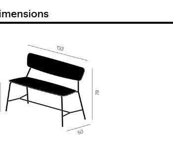 ספסל עץ Ibetta